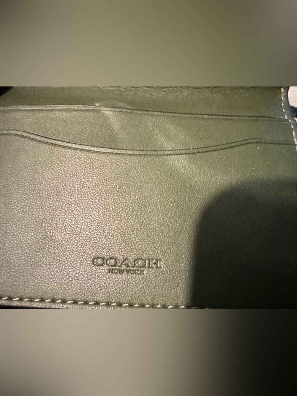 Coach Men's Green/Black Camouflage Bifold Wallet w/ ID Window, Credit Card - Picture 10 of 16